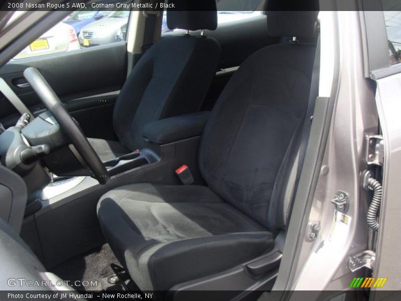 Gotham Gray Metallic / Black 2008 Nissan Rogue S AWD