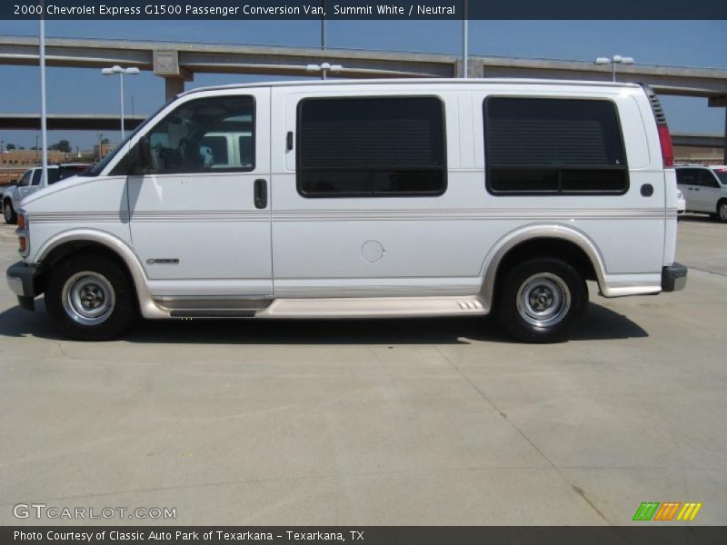 Summit White / Neutral 2000 Chevrolet Express G1500 Passenger Conversion Van
