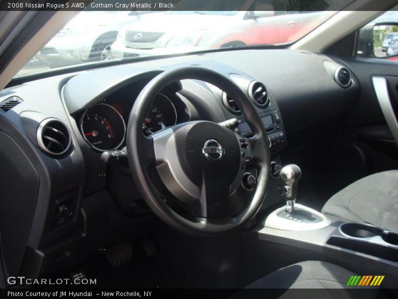 Gotham Gray Metallic / Black 2008 Nissan Rogue S AWD