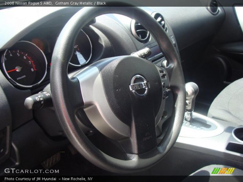 Gotham Gray Metallic / Black 2008 Nissan Rogue S AWD