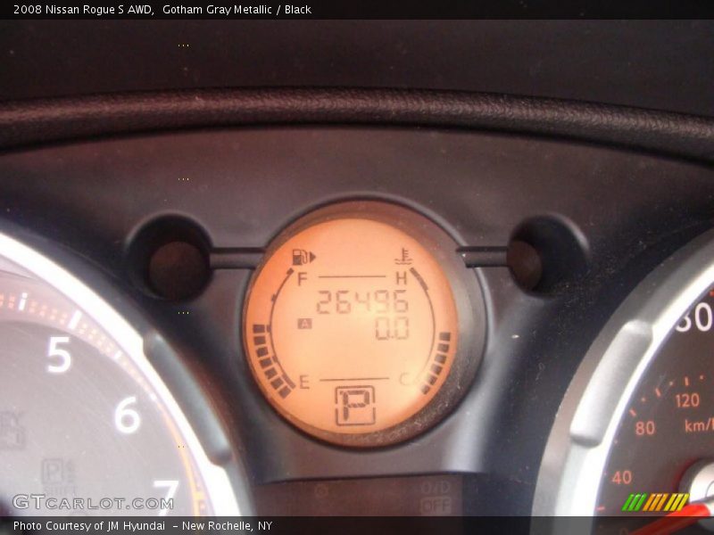 Gotham Gray Metallic / Black 2008 Nissan Rogue S AWD