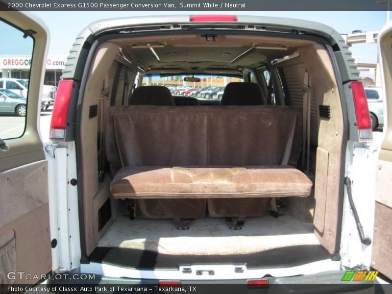 Summit White / Neutral 2000 Chevrolet Express G1500 Passenger Conversion Van