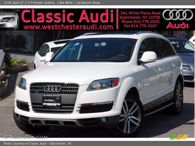 Calla White / Cardamom Beige 2008 Audi Q7 3.6 Premium quattro