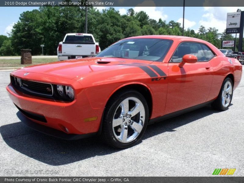 HEMI Orange / Dark Slate Gray 2010 Dodge Challenger R/T