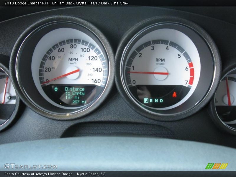 Brilliant Black Crystal Pearl / Dark Slate Gray 2010 Dodge Charger R/T