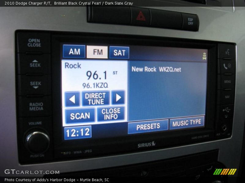 Brilliant Black Crystal Pearl / Dark Slate Gray 2010 Dodge Charger R/T