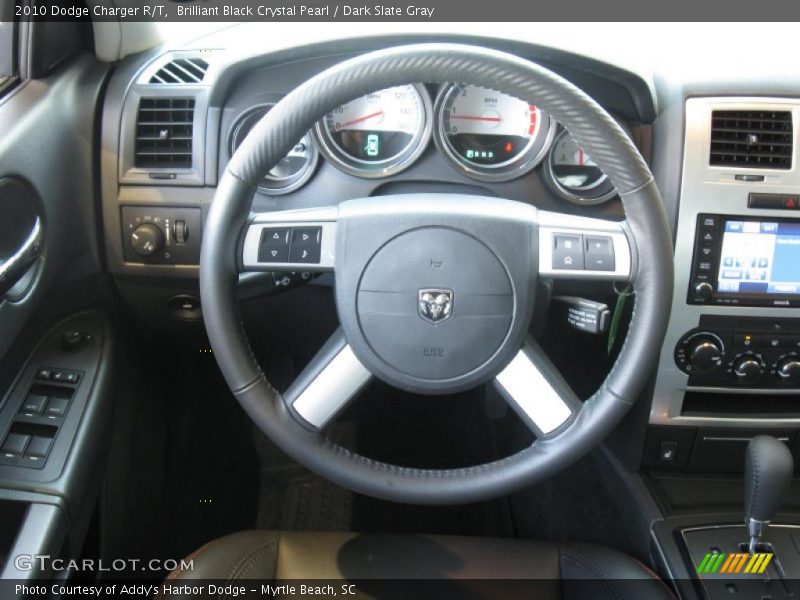 Brilliant Black Crystal Pearl / Dark Slate Gray 2010 Dodge Charger R/T