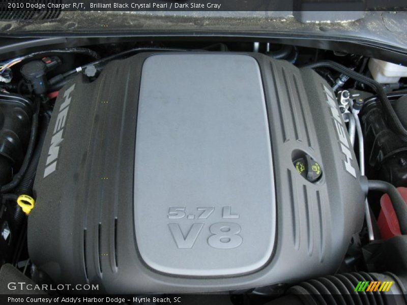 Brilliant Black Crystal Pearl / Dark Slate Gray 2010 Dodge Charger R/T