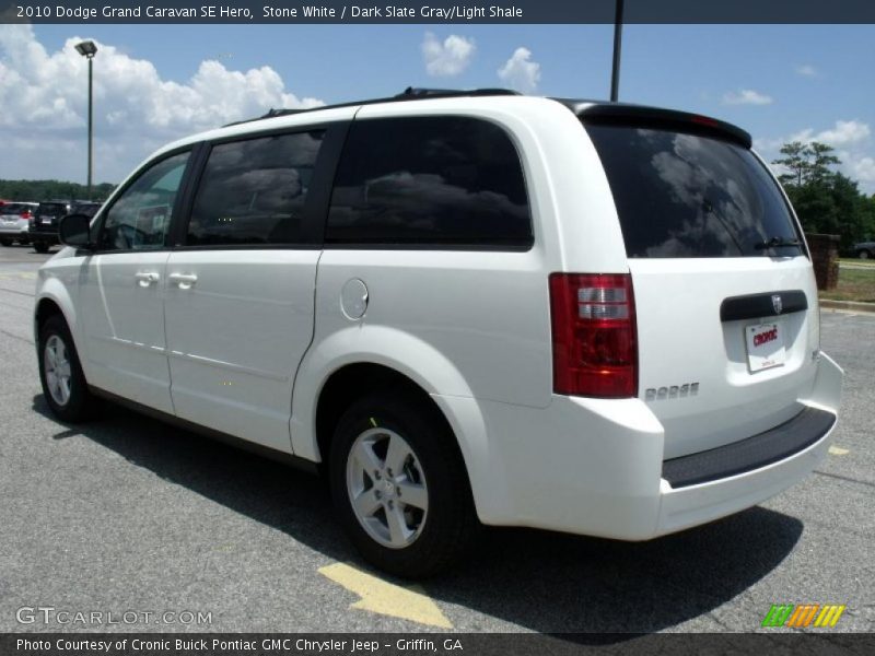 Stone White / Dark Slate Gray/Light Shale 2010 Dodge Grand Caravan SE Hero