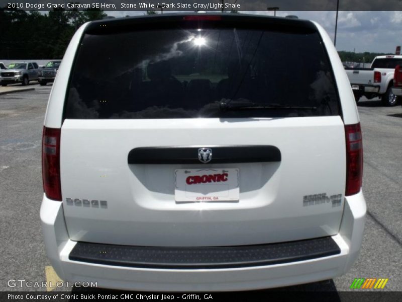Stone White / Dark Slate Gray/Light Shale 2010 Dodge Grand Caravan SE Hero