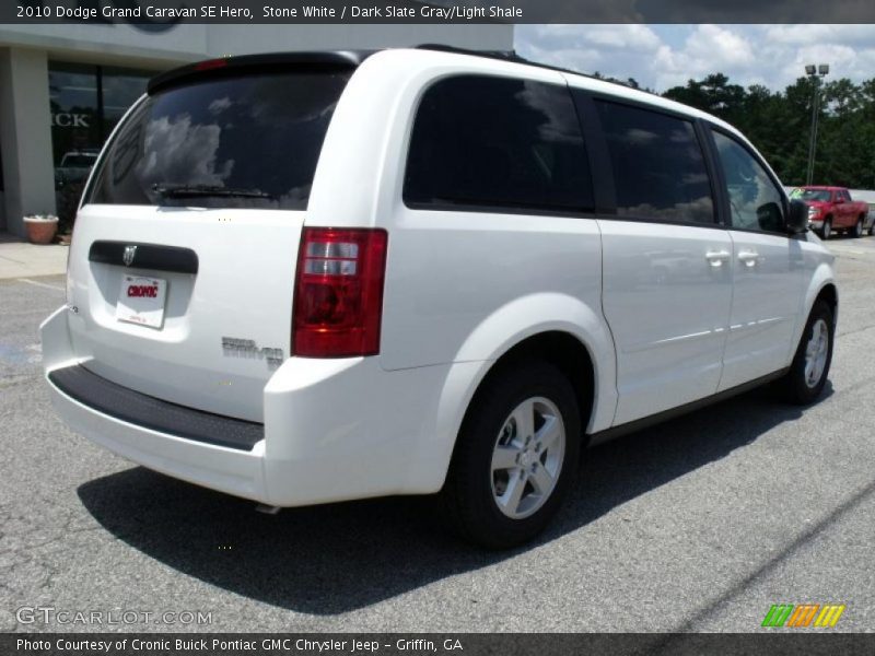 Stone White / Dark Slate Gray/Light Shale 2010 Dodge Grand Caravan SE Hero