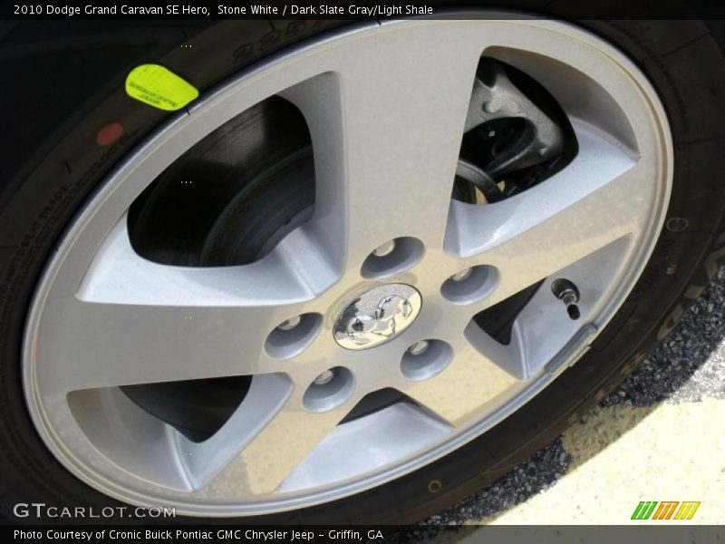 Stone White / Dark Slate Gray/Light Shale 2010 Dodge Grand Caravan SE Hero