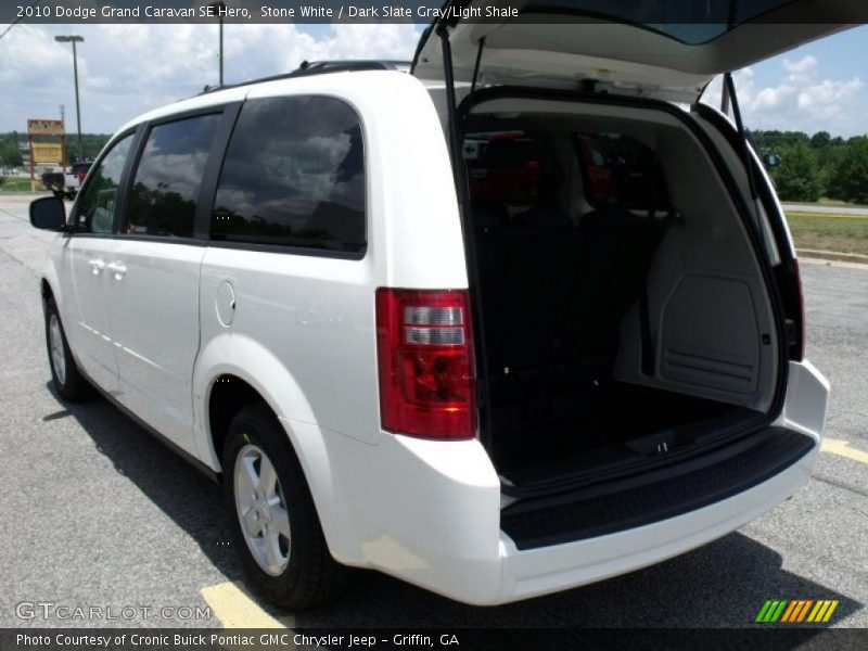 Stone White / Dark Slate Gray/Light Shale 2010 Dodge Grand Caravan SE Hero