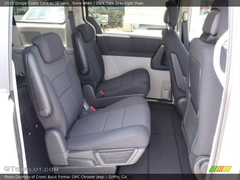 Stone White / Dark Slate Gray/Light Shale 2010 Dodge Grand Caravan SE Hero
