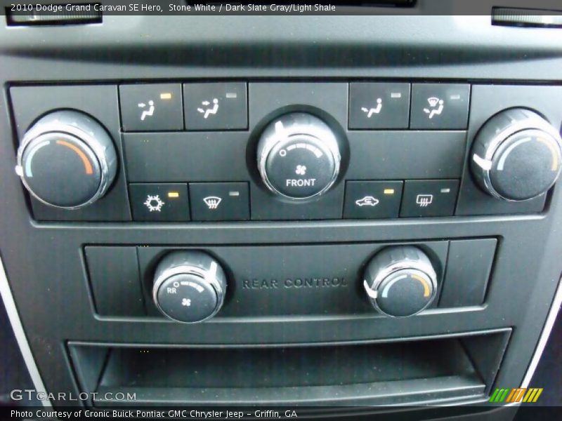Stone White / Dark Slate Gray/Light Shale 2010 Dodge Grand Caravan SE Hero