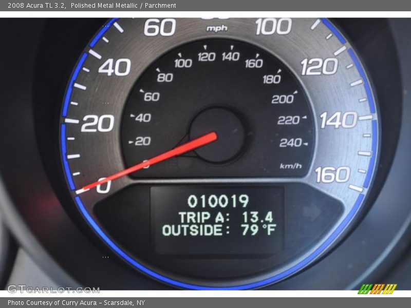 Polished Metal Metallic / Parchment 2008 Acura TL 3.2