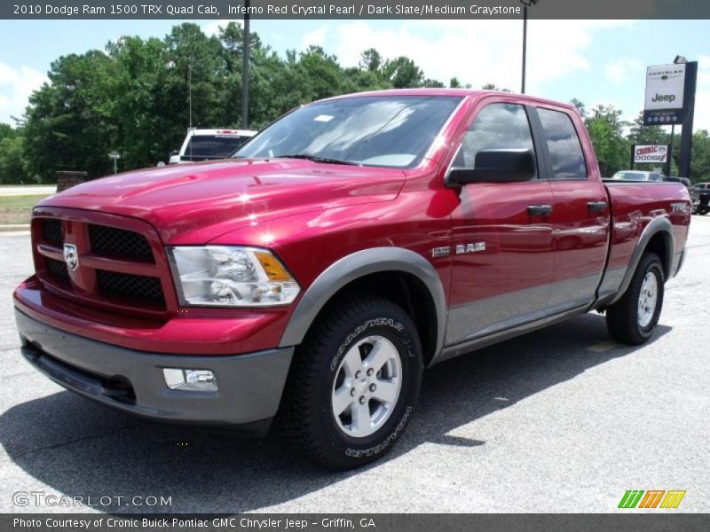 Inferno Red Crystal Pearl / Dark Slate/Medium Graystone 2010 Dodge Ram 1500 TRX Quad Cab