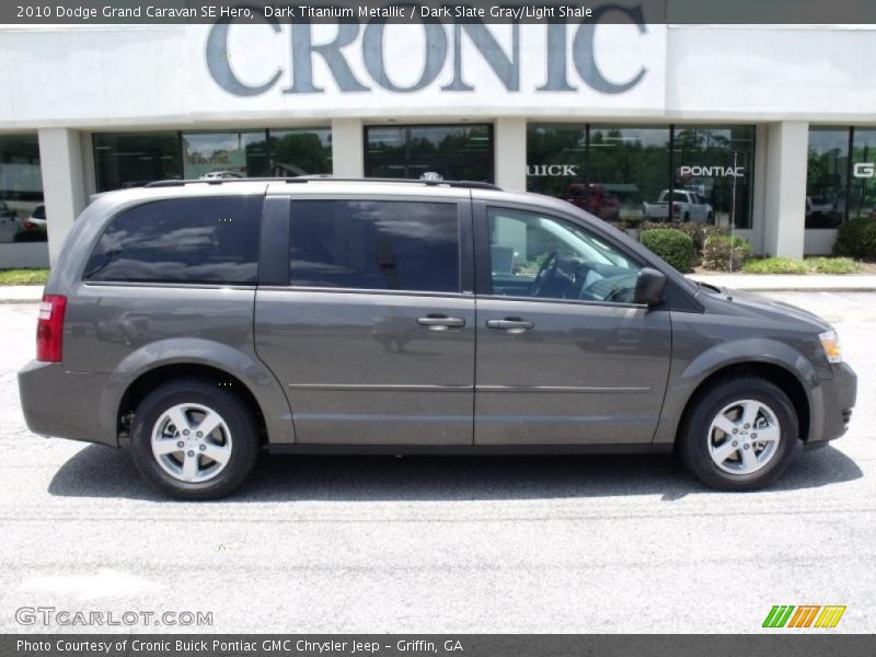 Dark Titanium Metallic / Dark Slate Gray/Light Shale 2010 Dodge Grand Caravan SE Hero
