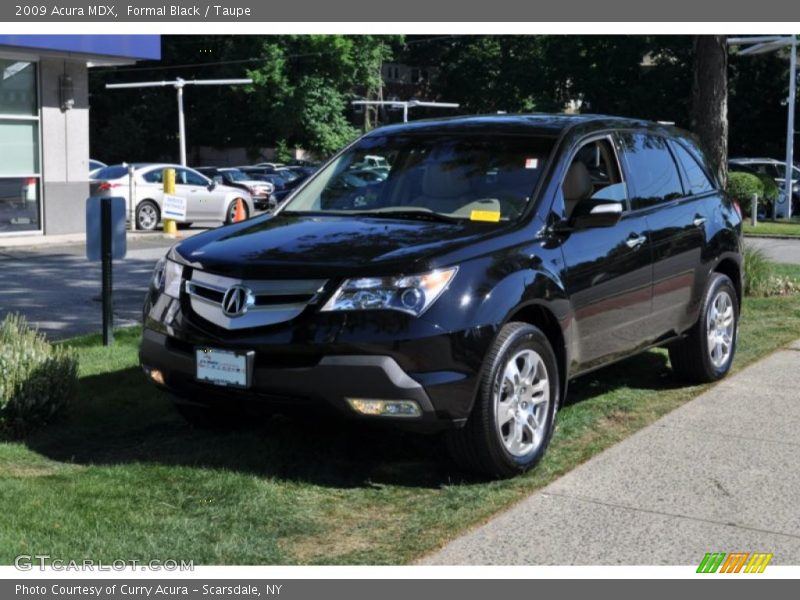 Formal Black / Taupe 2009 Acura MDX