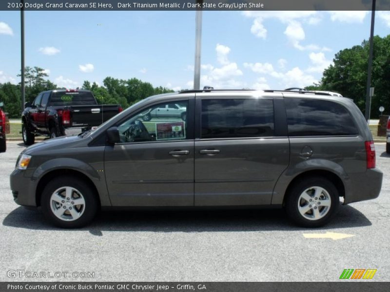 Dark Titanium Metallic / Dark Slate Gray/Light Shale 2010 Dodge Grand Caravan SE Hero