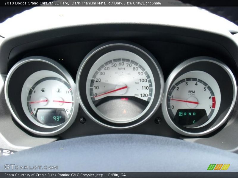 Dark Titanium Metallic / Dark Slate Gray/Light Shale 2010 Dodge Grand Caravan SE Hero