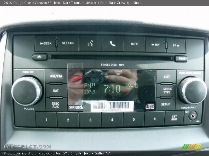 Dark Titanium Metallic / Dark Slate Gray/Light Shale 2010 Dodge Grand Caravan SE Hero
