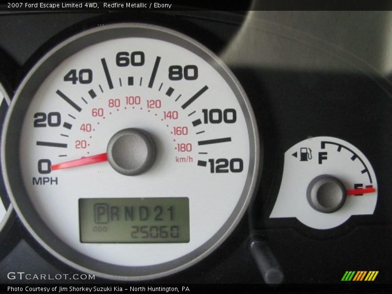 Redfire Metallic / Ebony 2007 Ford Escape Limited 4WD