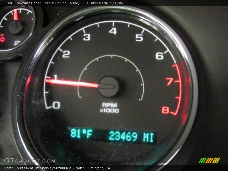 Blue Flash Metallic / Gray 2008 Chevrolet Cobalt Special Edition Coupe