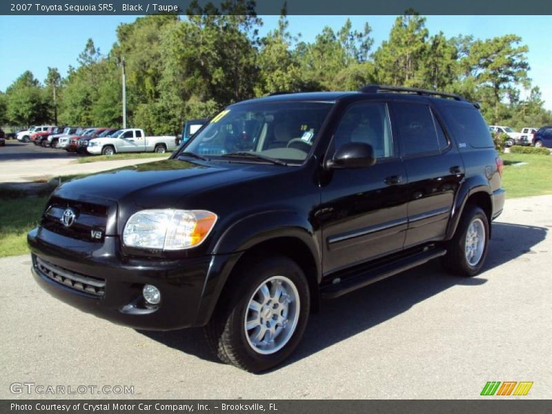 Black / Taupe 2007 Toyota Sequoia SR5