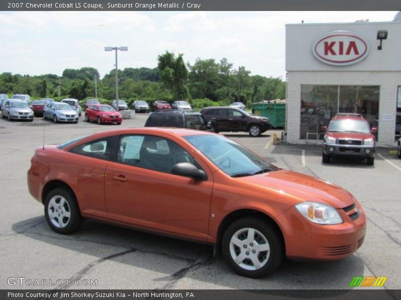 Sunburst Orange Metallic / Gray 2007 Chevrolet Cobalt LS Coupe