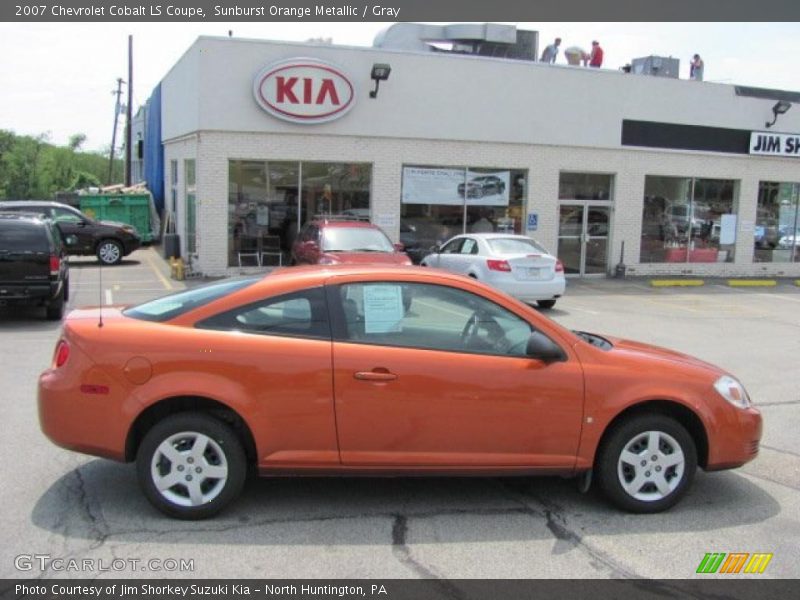 Sunburst Orange Metallic / Gray 2007 Chevrolet Cobalt LS Coupe