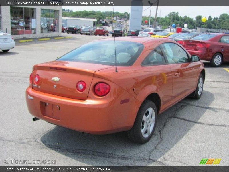 Sunburst Orange Metallic / Gray 2007 Chevrolet Cobalt LS Coupe