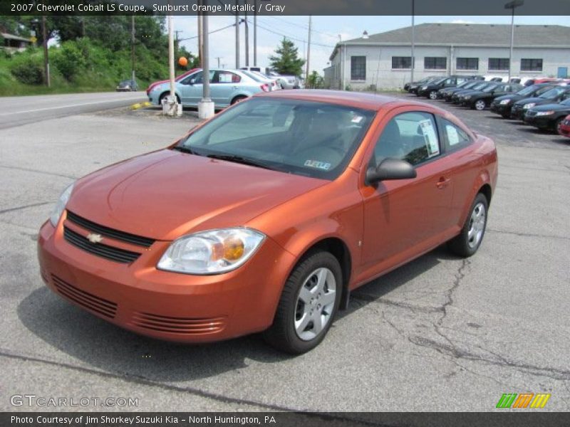 Sunburst Orange Metallic / Gray 2007 Chevrolet Cobalt LS Coupe