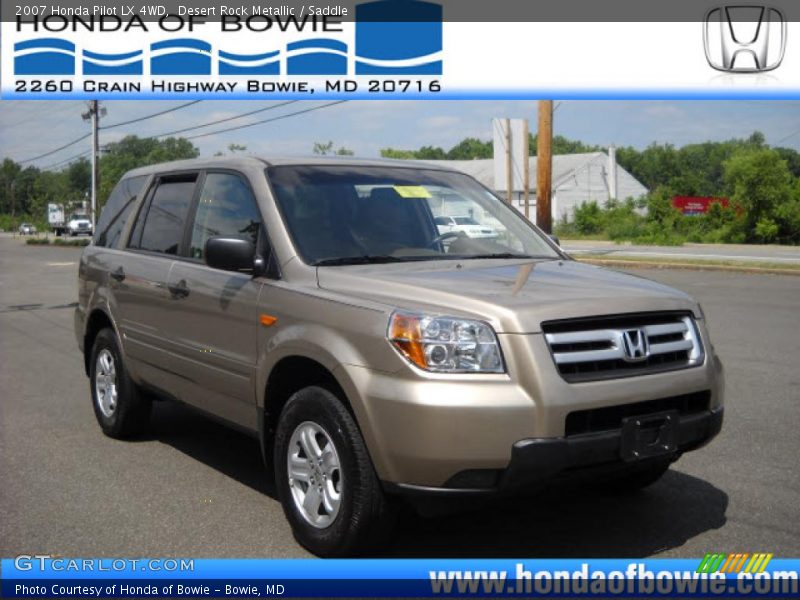 Desert Rock Metallic / Saddle 2007 Honda Pilot LX 4WD