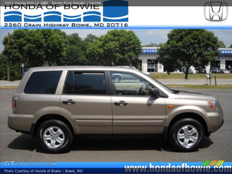 Desert Rock Metallic / Saddle 2007 Honda Pilot LX 4WD