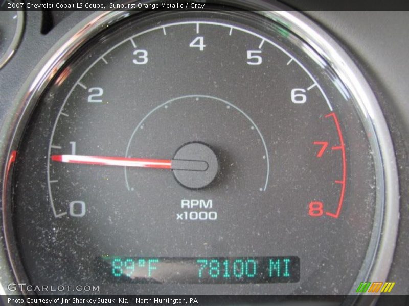 Sunburst Orange Metallic / Gray 2007 Chevrolet Cobalt LS Coupe