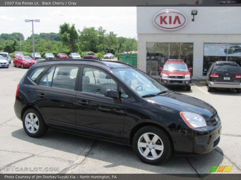 Black Cherry / Gray 2007 Kia Rondo LX