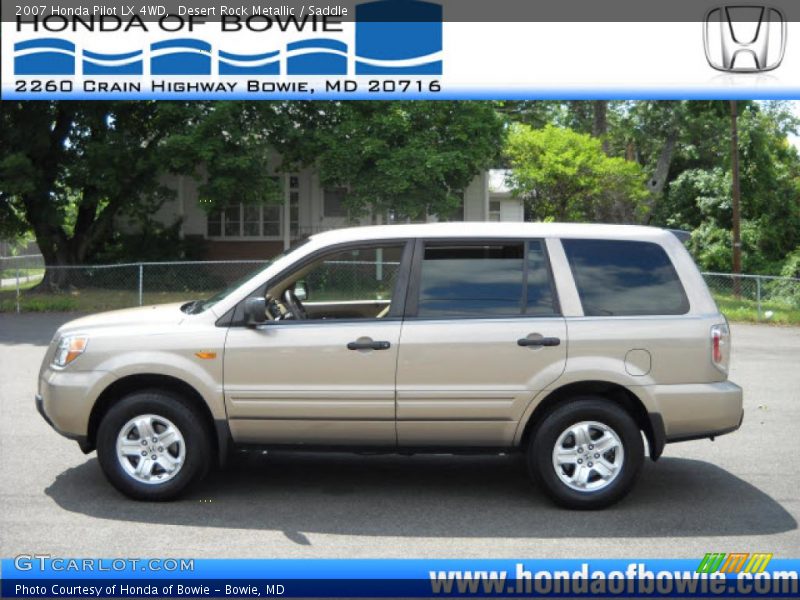 Desert Rock Metallic / Saddle 2007 Honda Pilot LX 4WD
