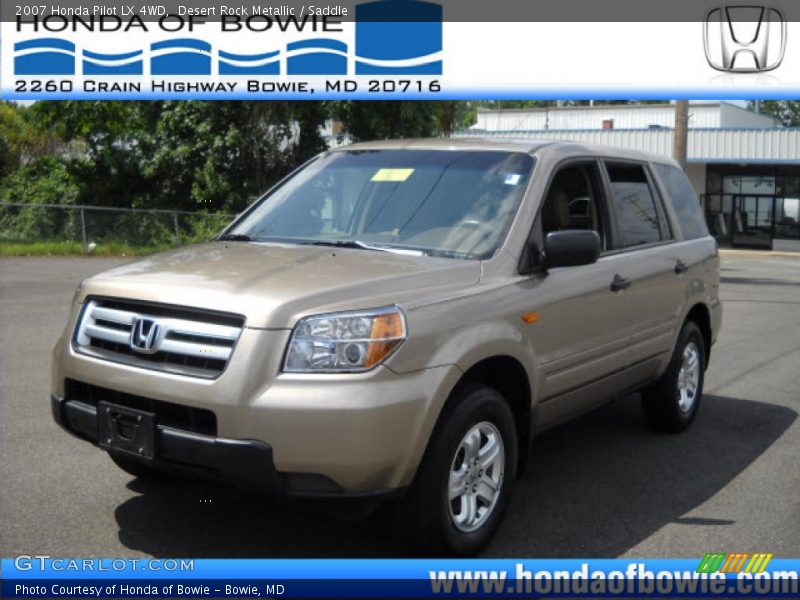 Desert Rock Metallic / Saddle 2007 Honda Pilot LX 4WD