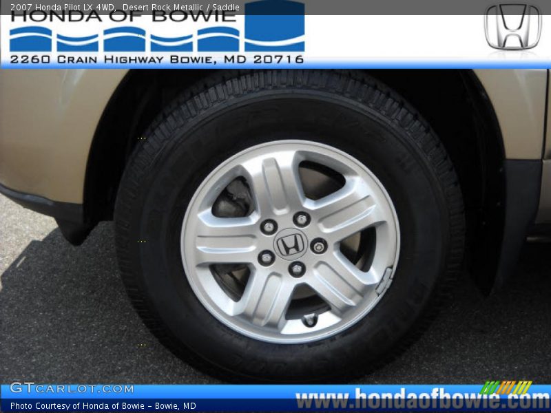 Desert Rock Metallic / Saddle 2007 Honda Pilot LX 4WD