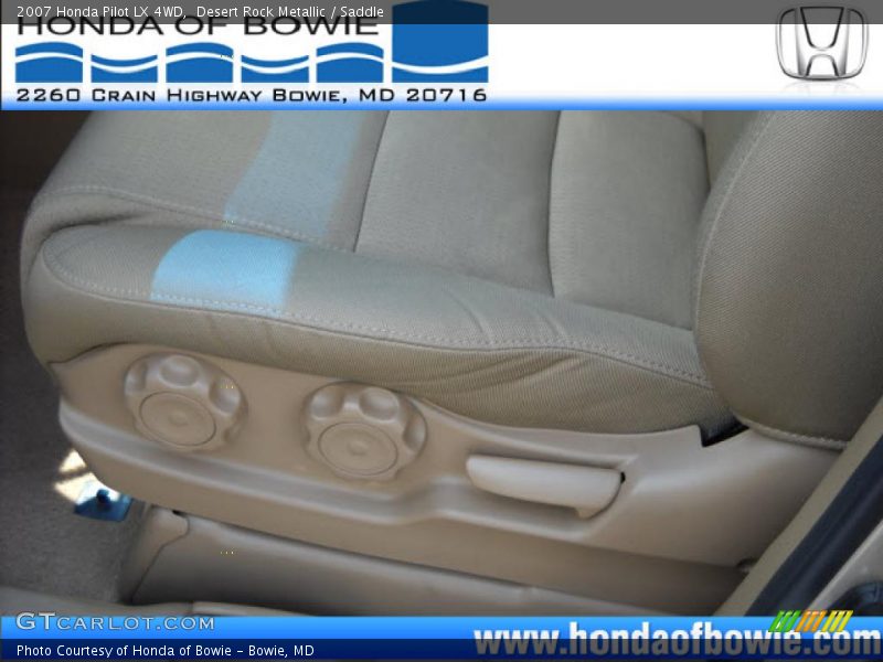 Desert Rock Metallic / Saddle 2007 Honda Pilot LX 4WD