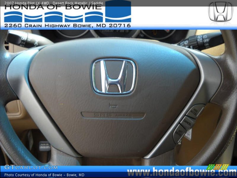 Desert Rock Metallic / Saddle 2007 Honda Pilot LX 4WD