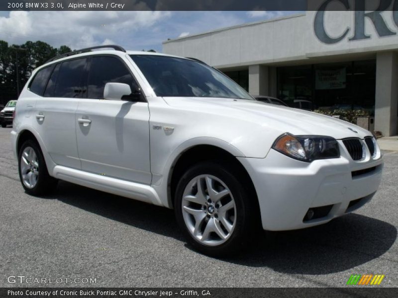 Alpine White / Grey 2006 BMW X3 3.0i