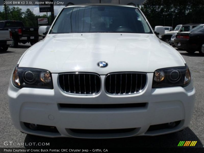 Alpine White / Grey 2006 BMW X3 3.0i