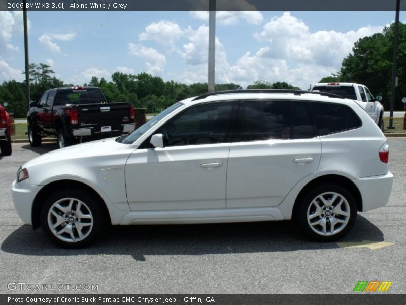 Alpine White / Grey 2006 BMW X3 3.0i