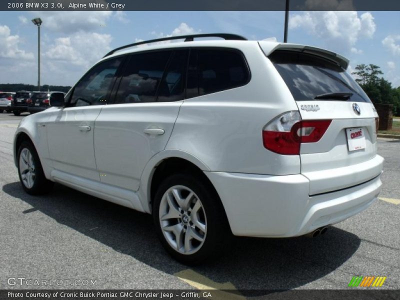 Alpine White / Grey 2006 BMW X3 3.0i