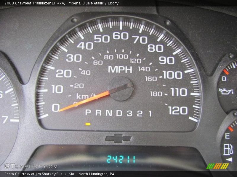 Imperial Blue Metallic / Ebony 2008 Chevrolet TrailBlazer LT 4x4