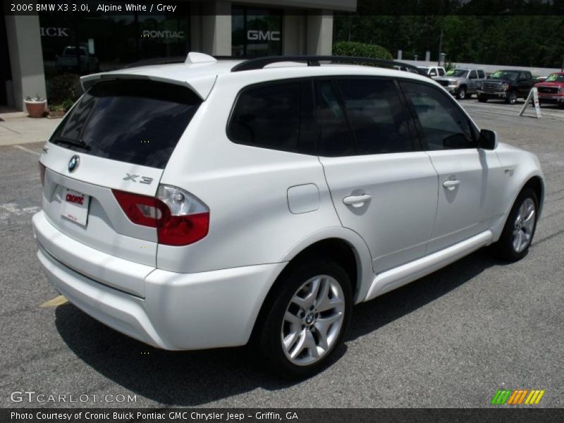 Alpine White / Grey 2006 BMW X3 3.0i