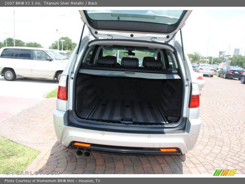 Titanium Silver Metallic / Black 2007 BMW X3 3.0si