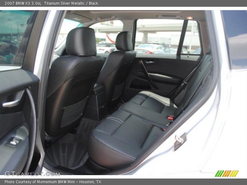 Titanium Silver Metallic / Black 2007 BMW X3 3.0si
